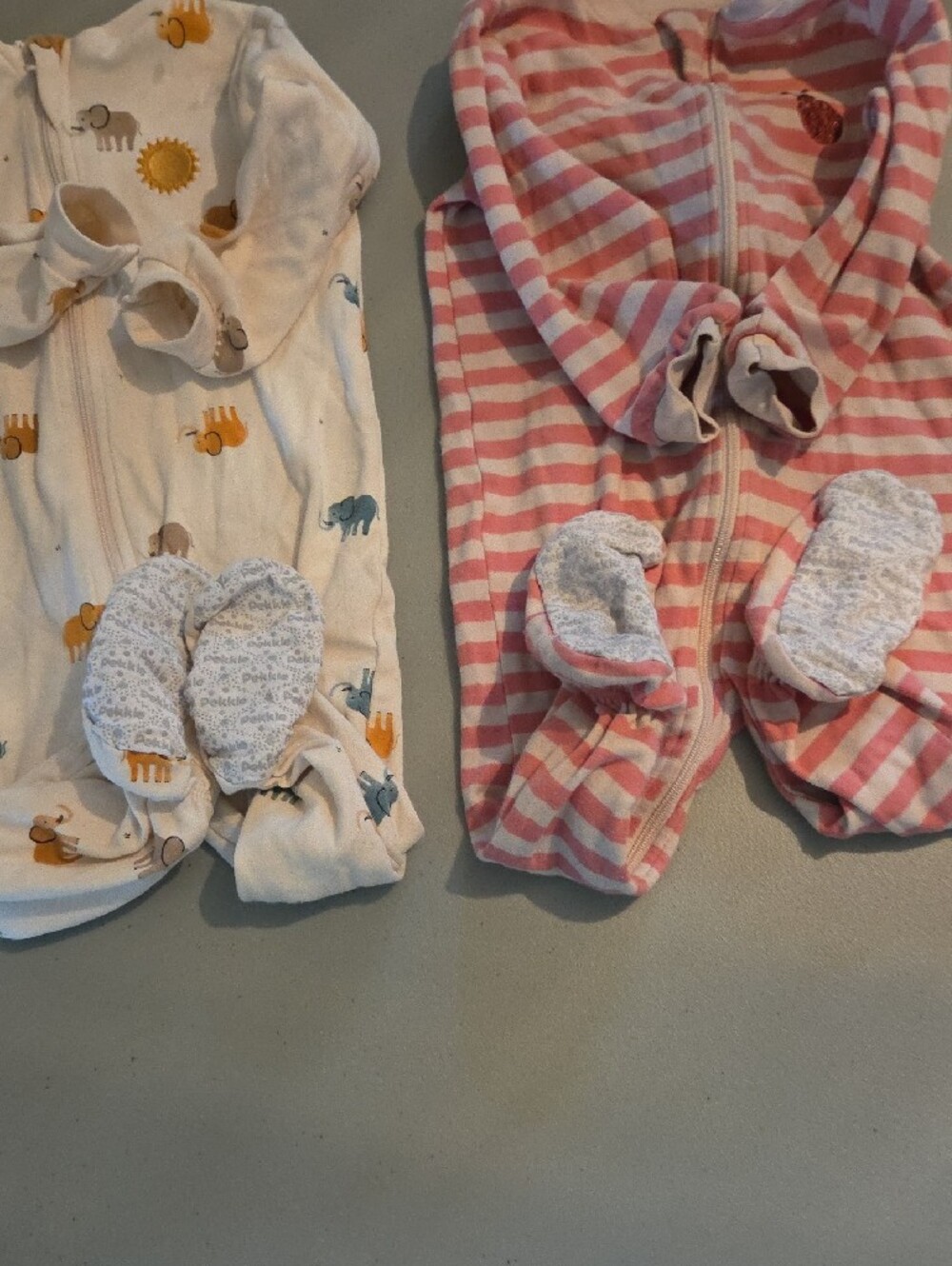 Carters Pekkle Tuffy Baby Pajamas Bundle 12 Months Footed Sleepers 6 Pc Flawed - Picture 7 of 16
